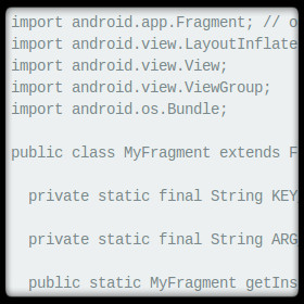 Android Fragment Generator